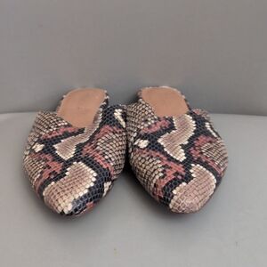 Madewell Remy Snake Leather Mule